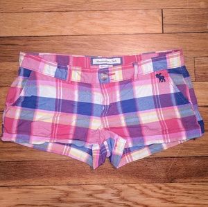 Abercrombie and Fitch Plaid shorts